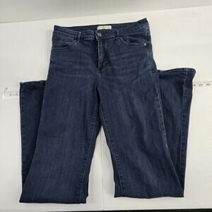 Abercrombie flare wide leg jeans blue denim 10 30W womens dark wash‎ 6427